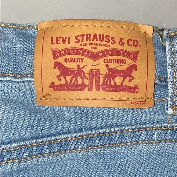 Levi’s Light Blue Distressed 720 High Rise Super Skinny Girls Jeans Size 8 - Picture 15 of 16